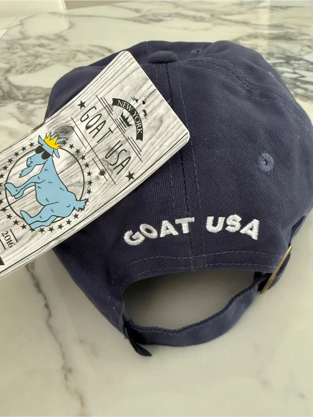 Kids Navy Cap with Crowned Character Patch